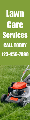 Custom Outdoor Yard Signs Multiple Sizes Lawn Care Service