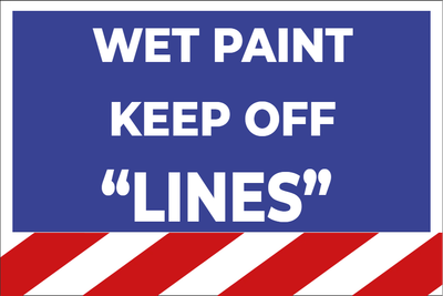 Custom Outdoor Yard Signs Multiple Sizes Wet Paint
