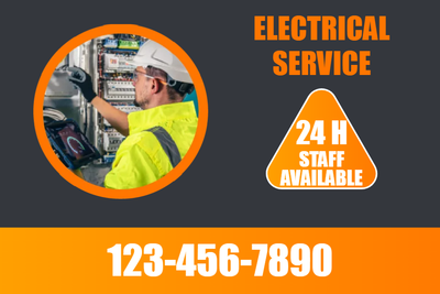 Custom Outdoor Yard Signs Multiple Sizes Electrical Service