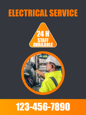 Custom Outdoor Yard Signs Multiple Sizes Electrical Service