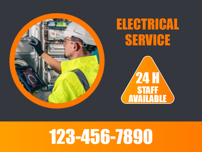 Custom Outdoor Yard Signs Multiple Sizes Electrical Service