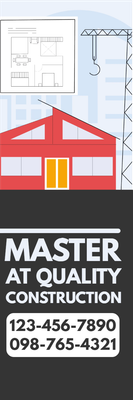 Custom Outdoor Yard Signs Multiple Sizes Master of Quality Construction