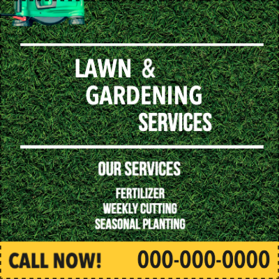 Custom Outdoor Yard Signs Multiple Sizes Gardening Services