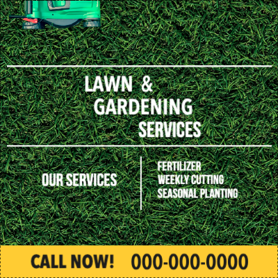 Custom Outdoor Yard Signs Multiple Sizes Gardening Services
