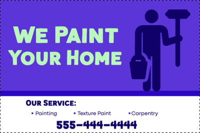 Custom Outdoor Yard Signs Multiple Sizes We Paint Your Home