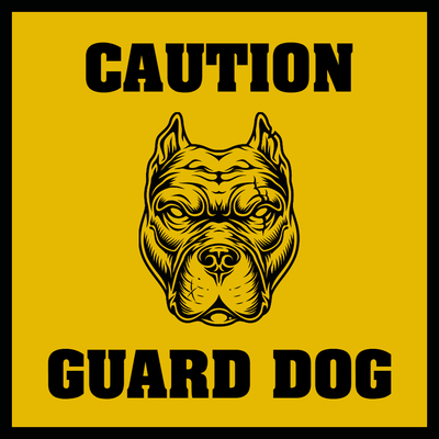 Custom Outdoor Yard Signs Multiple Sizes Guard Dog