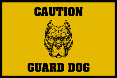 Custom Outdoor Yard Signs Multiple Sizes Guard Dog