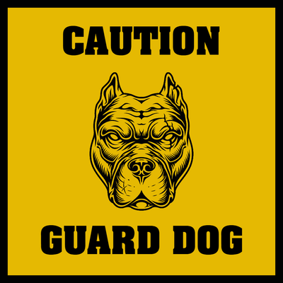 Custom Outdoor Yard Signs Multiple Sizes Guard Dog