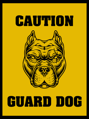Custom Outdoor Yard Signs Multiple Sizes Guard Dog
