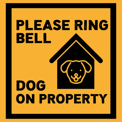 Custom Outdoor Yard Signs Multiple Sizes Dog On Property