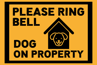Custom Outdoor Yard Signs Multiple Sizes Dog On Property