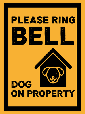 Custom Outdoor Yard Signs Multiple Sizes Dog On Property
