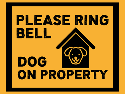 Custom Outdoor Yard Signs Multiple Sizes Dog On Property