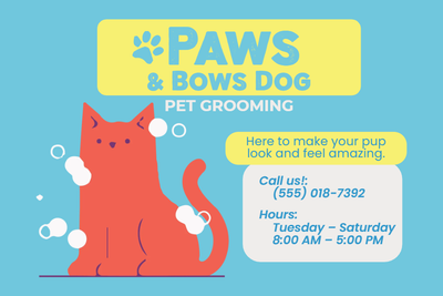 Custom Outdoor Yard Signs Multiple Sizes Pet Grooming