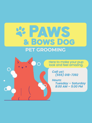 Custom Outdoor Yard Signs Multiple Sizes Pet Grooming
