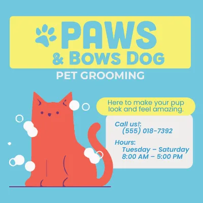 Custom Outdoor Yard Signs Multiple Sizes Pet Grooming