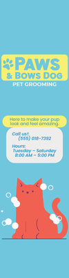 Custom Outdoor Yard Signs Multiple Sizes Pet Grooming