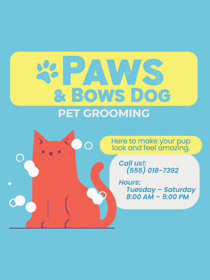 Custom Outdoor Yard Signs Multiple Sizes Pet Grooming