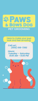 Custom Outdoor Yard Signs Multiple Sizes Pet Grooming