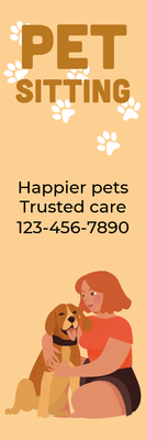 Custom Outdoor Yard Signs Multiple Sizes Pet Sitting