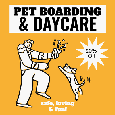 Custom Outdoor Yard Signs Multiple Sizes Pet Boarding