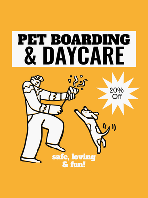 Custom Outdoor Yard Signs Multiple Sizes Pet Boarding