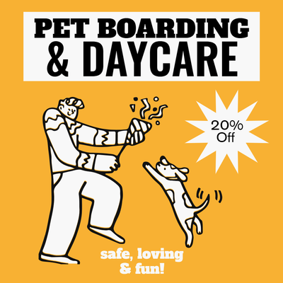 Custom Outdoor Yard Signs Multiple Sizes Pet Boarding