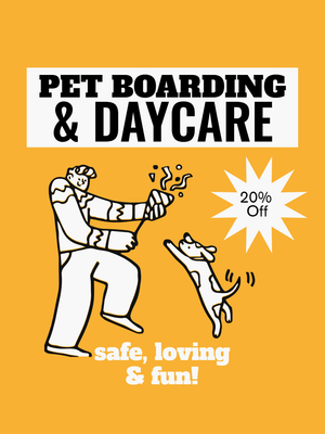 Custom Outdoor Yard Signs Multiple Sizes Pet Boarding