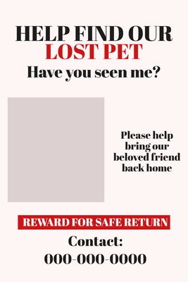 Custom Outdoor Yard Signs Multiple Sizes Lost Pet