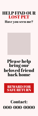 Custom Outdoor Yard Signs Multiple Sizes Lost Pet