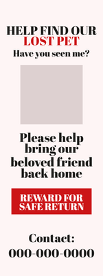 Custom Outdoor Yard Signs Multiple Sizes Lost Pet