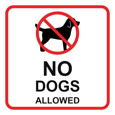 Custom Outdoor Yard Signs Multiple Sizes No Dogs Allowed