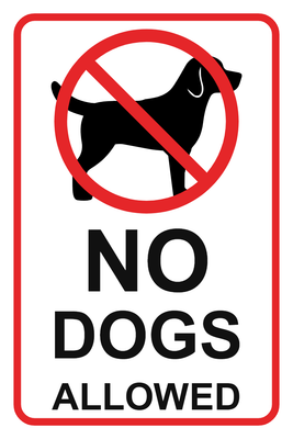 Custom Outdoor Yard Signs Multiple Sizes No Dogs Allowed