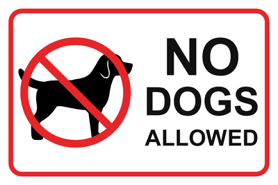 Custom Outdoor Yard Signs Multiple Sizes No Dogs Allowed
