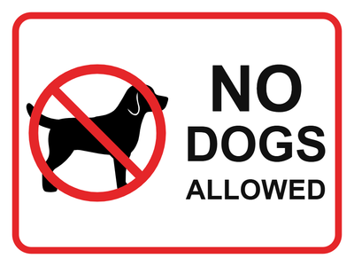 Custom Outdoor Yard Signs Multiple Sizes No Dogs Allowed