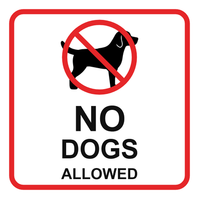 Custom Outdoor Yard Signs Multiple Sizes No Dogs Allowed