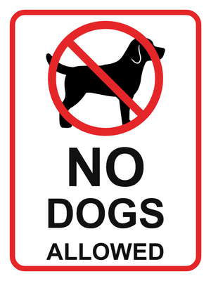 Custom Outdoor Yard Signs Multiple Sizes No Dogs Allowed