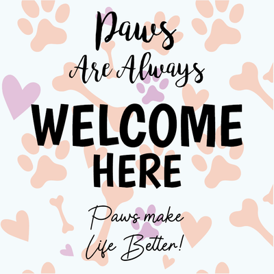 Custom Outdoor Yard Signs Multiple Sizes Dogs Welcome Here
