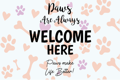 Custom Outdoor Yard Signs Multiple Sizes Dogs Welcome Here