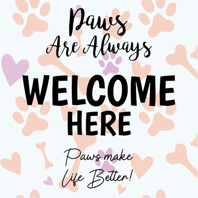 Custom Outdoor Yard Signs Multiple Sizes Dogs Welcome Here