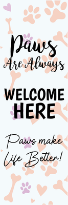 Custom Outdoor Yard Signs Multiple Sizes Dogs Welcome Here