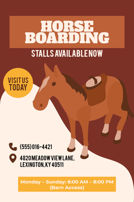 Custom Outdoor Yard Signs Multiple Sizes Horse Boarding