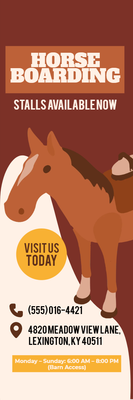Custom Outdoor Yard Signs Multiple Sizes Horse Boarding