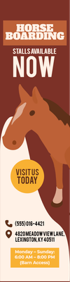 Custom Outdoor Yard Signs Multiple Sizes Horse Boarding