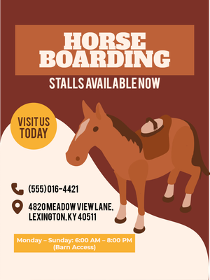 Custom Outdoor Yard Signs Multiple Sizes Horse Boarding