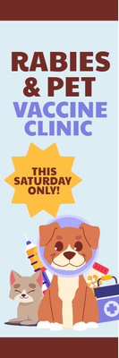 Custom Outdoor Yard Signs Multiple Sizes Pet Vaccination