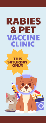 Custom Outdoor Yard Signs Multiple Sizes Pet Vaccination
