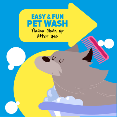 Custom Outdoor Yard Signs Multiple Sizes Pet Wash Station