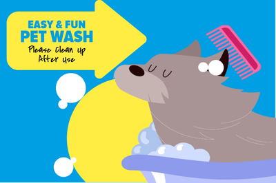 Custom Outdoor Yard Signs Multiple Sizes Pet Wash Station