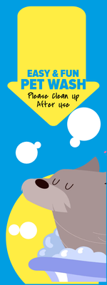 Custom Outdoor Yard Signs Multiple Sizes Pet Wash Station